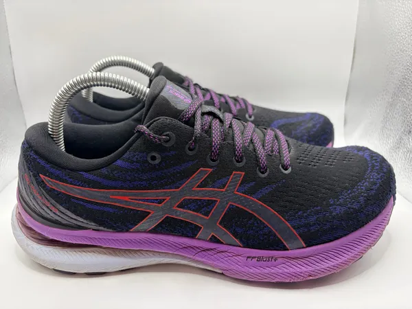 ASICS Gel Kayano 29 Wide Running Shoes Women’s US 9 Black Purple Athletic - Image 2