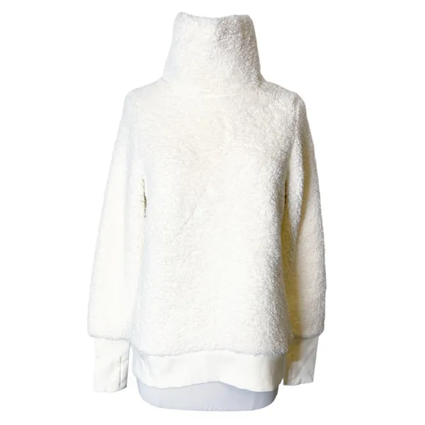 Athleta Nirvana Sherpa Funnel Neck Sweatshirt Size XS‎ - Image 9