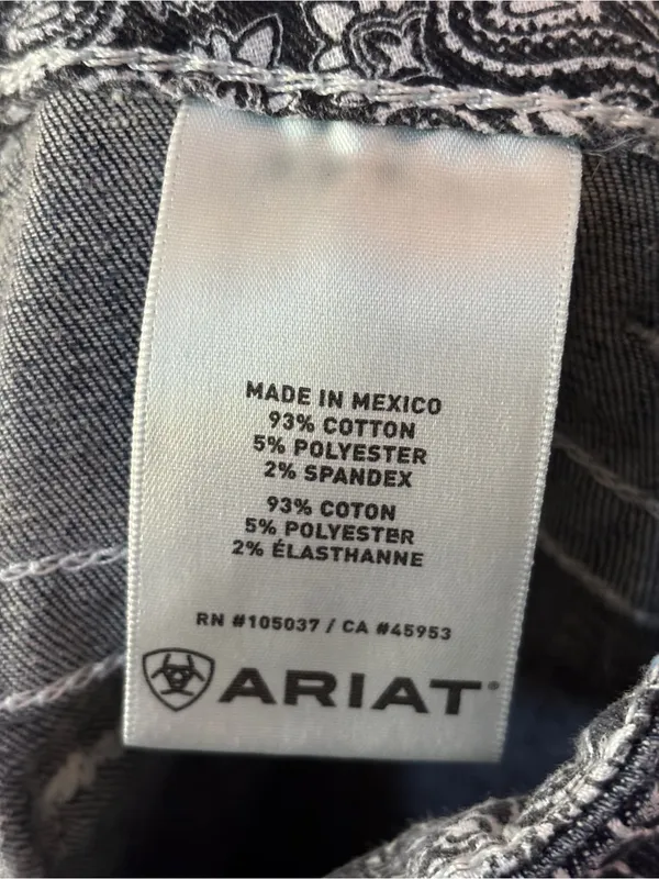 Ariat REAL Women’s Bootcut Jeans Size 29S Dark Wash Stretch Denim Western Flare - Image 10