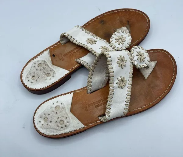 Stephan Bonanno Palm Beach Jack rogers Wide Flat Sandal sz 8 - Image 3