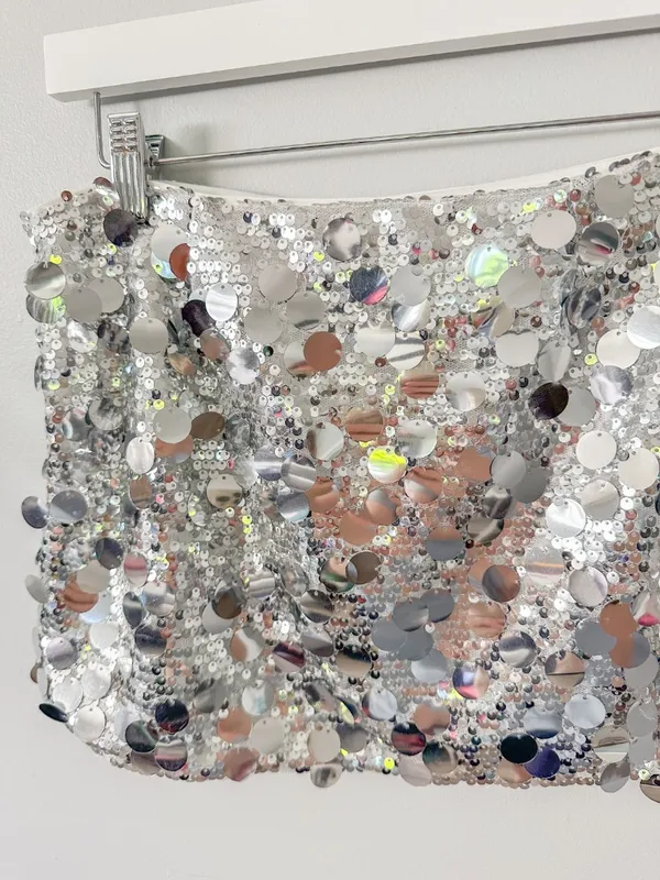 Peppermayo Champagne Chic Mini Skirt in Discoball - Image 11