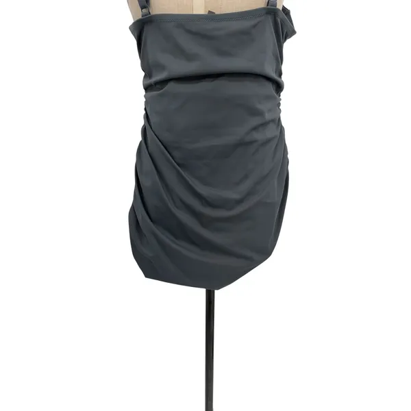 Skims Sculpting Swim Ruched One Piece Gunmetal Gray Shaping‎ Swimsuit XL NWT - Image 11