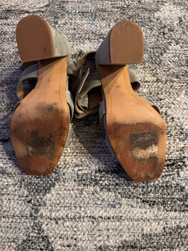 BCBGeneration Grey Suede Heels - Image 7