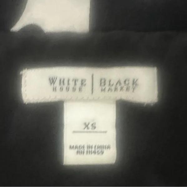 White House Black‎ Market Strapless Maxi Dress XS Black Ivory Y2K Graduation - Image 7