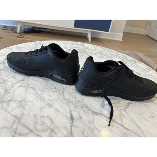 Women's Skechers Street, Uno Stand on Air‎ Sneaker 73690-BBK Black Synthetic 9 - Image 3