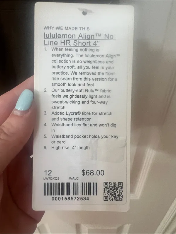 Lululemon Align No Line HR Short 4”. Walnut Crunch - Image 3