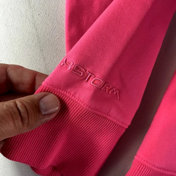 Under Armour Hoodie Womens XS Pink UA‎ Fleece Hooded Sweatshirt Storm Women's - Image 3