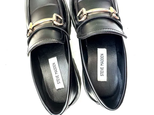 Steve Madden Alley Black Horse-bit Platform Loafers Size 10 - Image 6