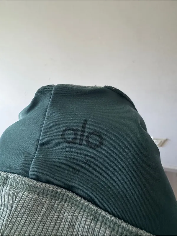 Alo Yoga Alosoft Lavish Strappy Bra Heather Green - Image 7
