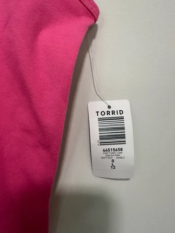 Torrid Foxy Tunic Cami Azalea Pink Size 0 - Image 2