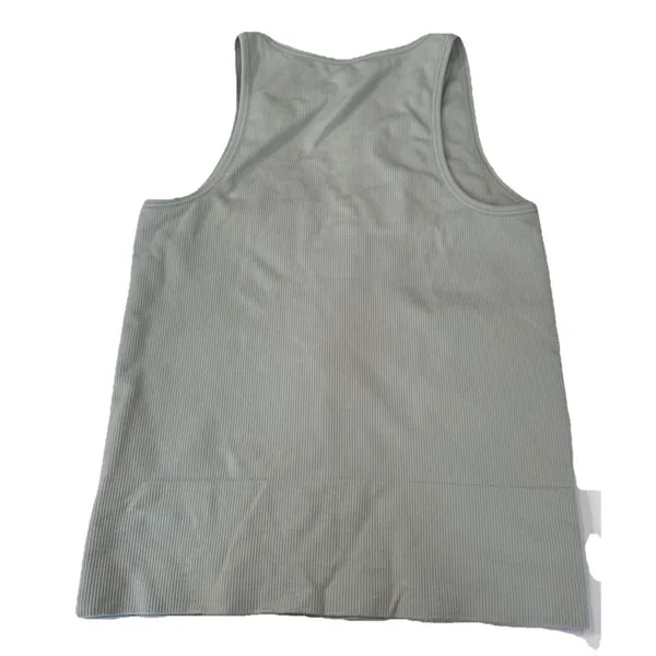 Athleta Aurora Ribbed Tank Top Womens size small coast Gray V-Neck Camisole Yoga - Image 4
