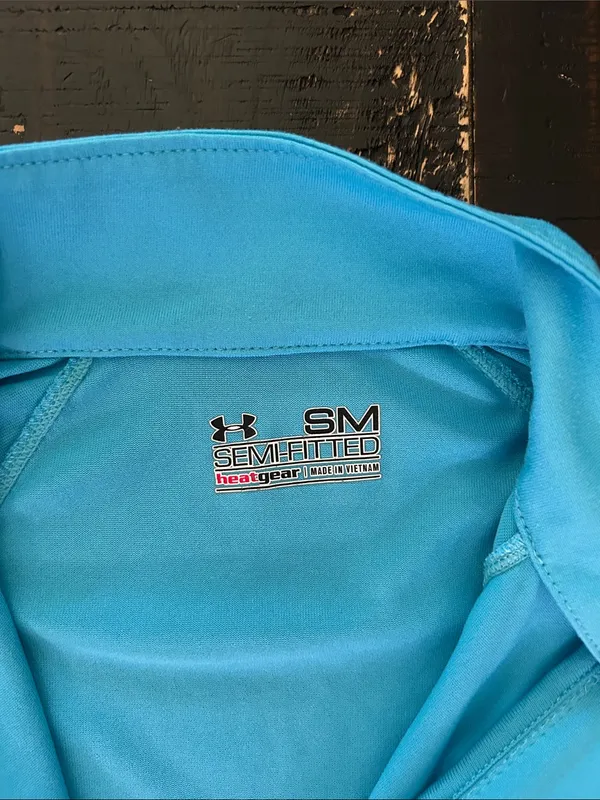 Under Armour Women’s Long-Sleeve Quarter-Zip Top in Bright Teal‎ - Image 2