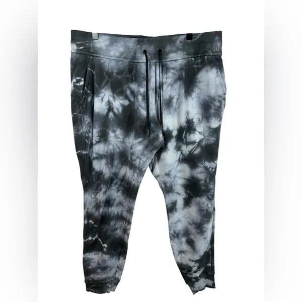 Lululemon Warm Down Jogger 14 Earth Dye Stone Black Tie‎ Dye Sweatpants - Image 3