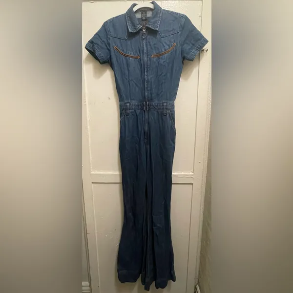 Vintage Denim Wrangler Jumpsuit - Image 3