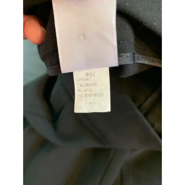 Talbots Signature‎ Womens Black Ankle Dress Pants Trousers Size 4 Office Minimal - Image 5