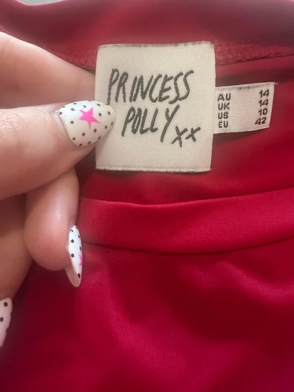 Red Seamless Princess Polly Long Sleeve  - Image 2