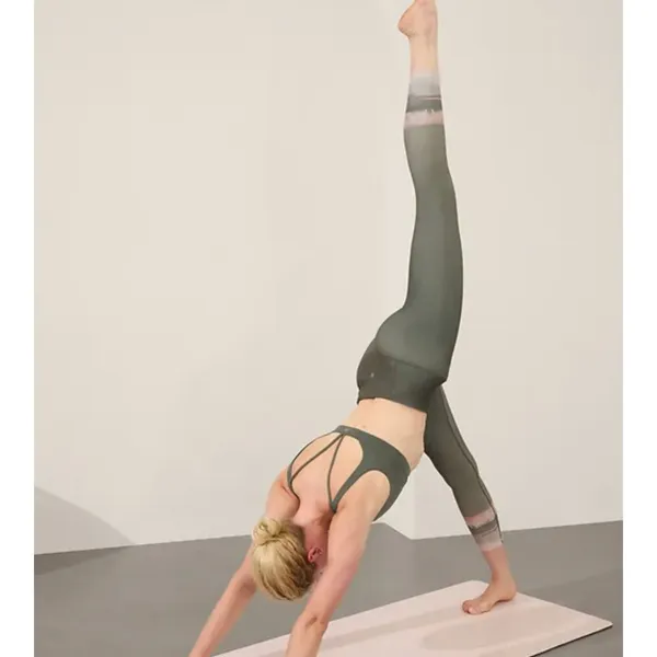 Athleta XL Elation Ultra High Rise 7/8 Legging Green Abstract X-Large - Image 3