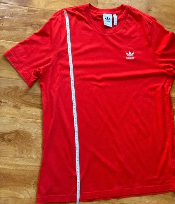 Adidas red mens y-shirt Size l - Image 7
