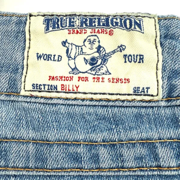 True Religion Size 29 Billy Style Bootcut Blue‎ Jeans Denim Pants Button Pockets - Image 5