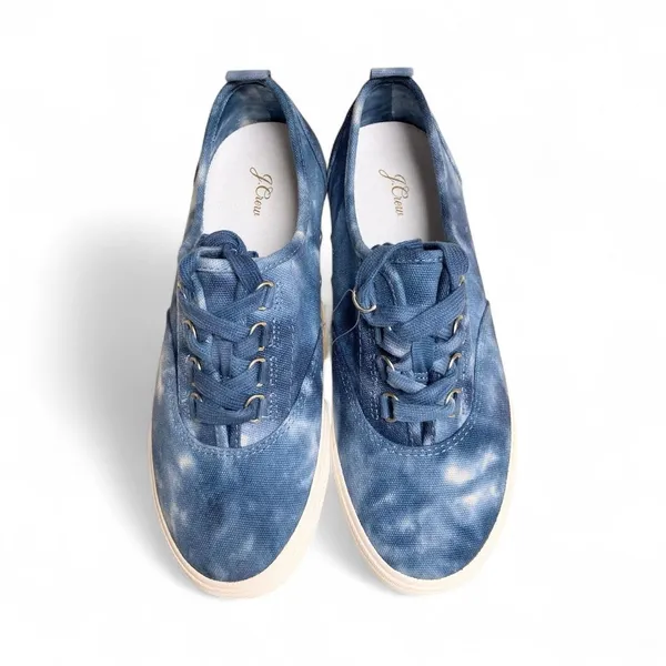 J. Crew Harbor Blue Tie-Dye Sneakers Size 6H (6.5) NWOT - Image 9
