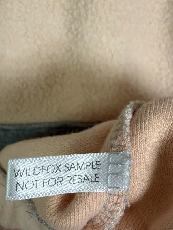 WILDFOX Women’s Quarter Zip Pullover Fleece Colorblock Sweatshirt LA Made Sz S - Image 7