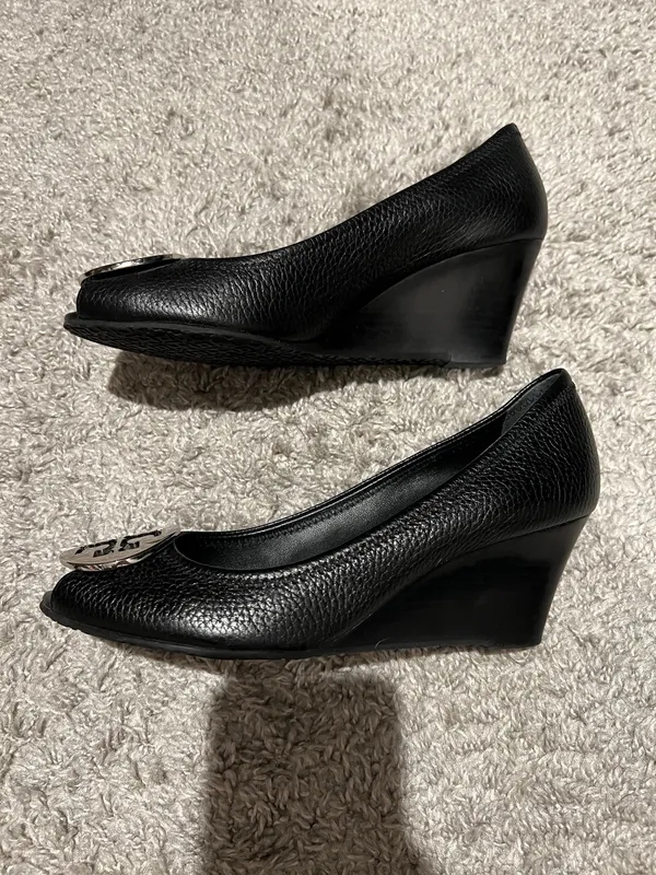 Tory Burch Sally Peep Toe Wedge Heels - Image 3