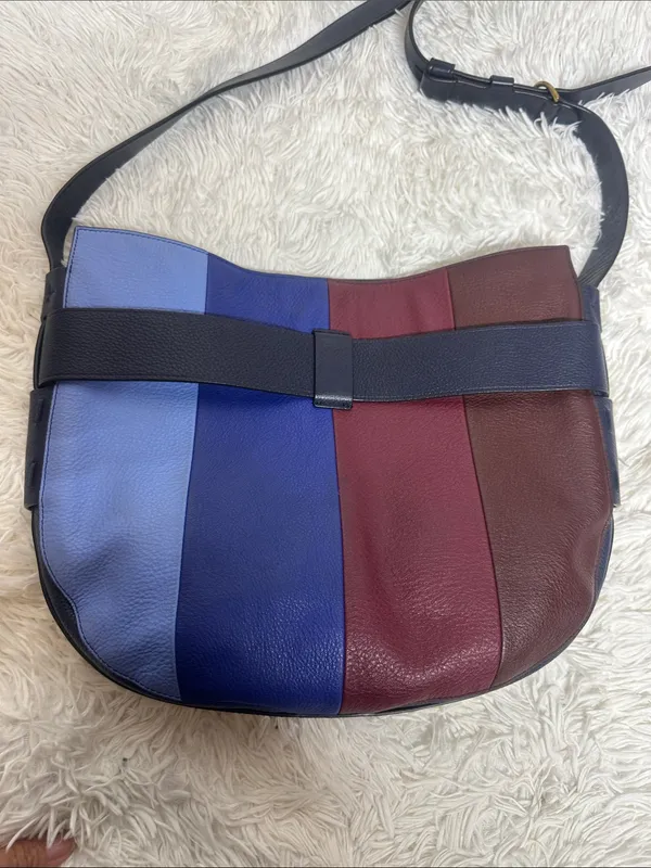 TORY BURCH Gemini Link Striped Multi Belted Hobo Cross Body Bag - Image 2