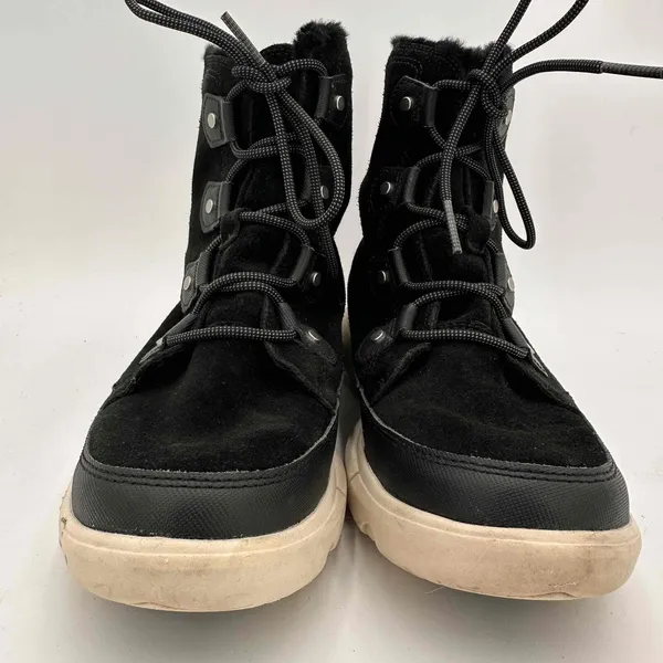 SOREL Women's Black Waterproof Lace-Up Explorer II Joan Boots Size 9.5 - Image 3