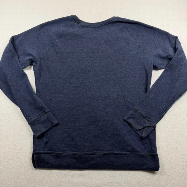 Lululemon Reversible Crewneck Sweatshirt Women’s Large Blue Striped Pullover - Image 2