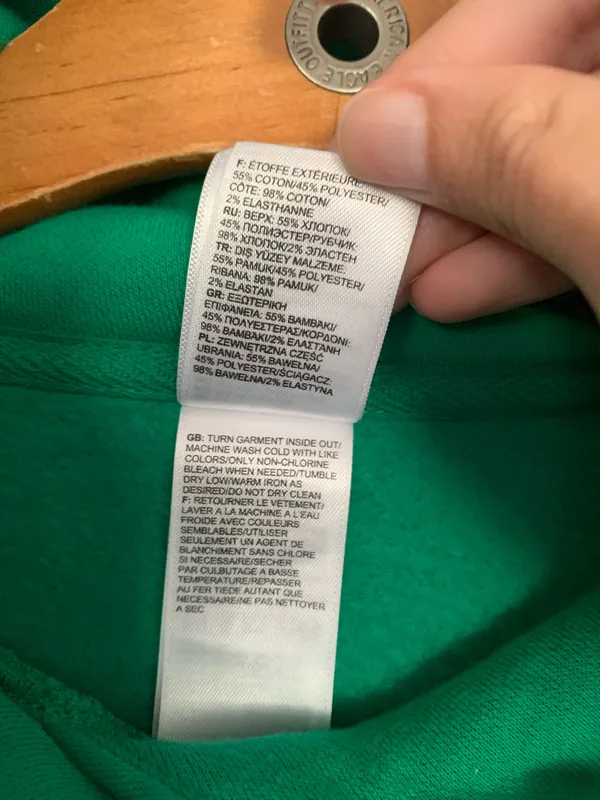 The North Face Kelly Green Hoodie Sweatshirt - Image 5