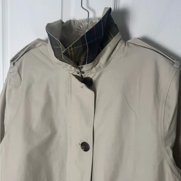 Barbour Camilla Waterproof Trench Coat in Mist 12 - Image 2