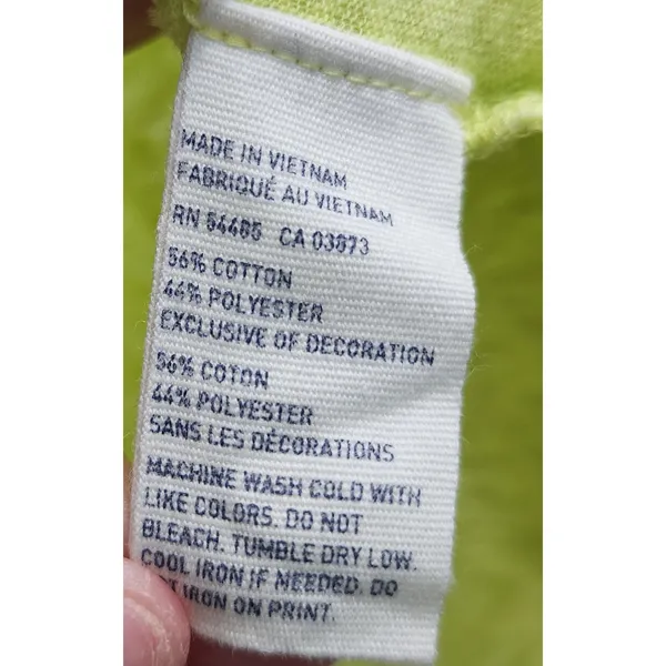 American Eagle Outfitters Favorite T‎ Shirt Lime Green V Neck Short Sleeve M - Image 4