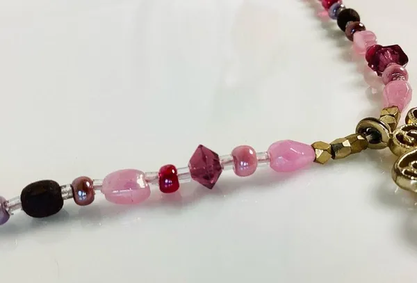 Large Pendant Necklace Pink - Image 5