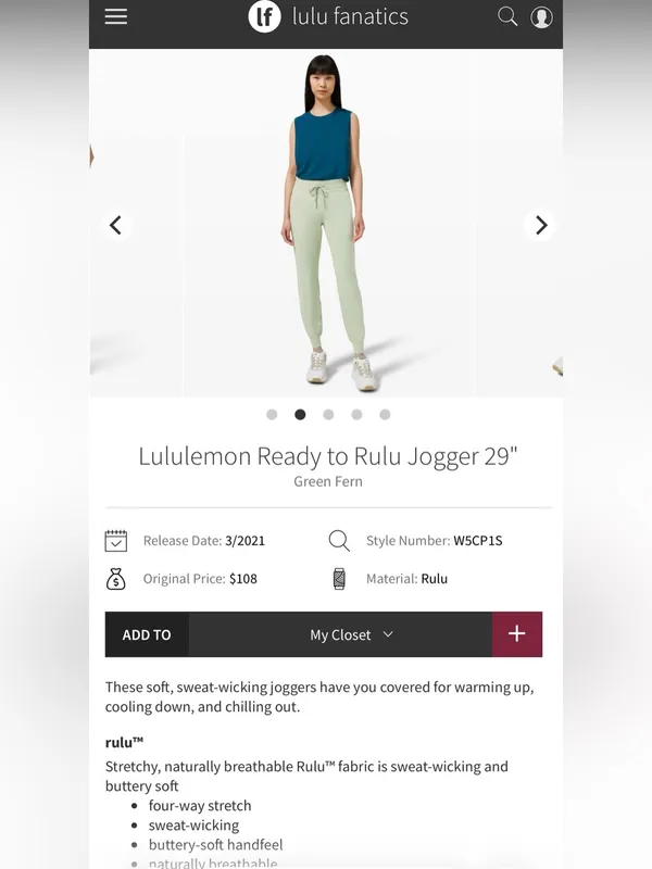 Lululemon Ready to Rulu Jogger - size 6 - Image 8
