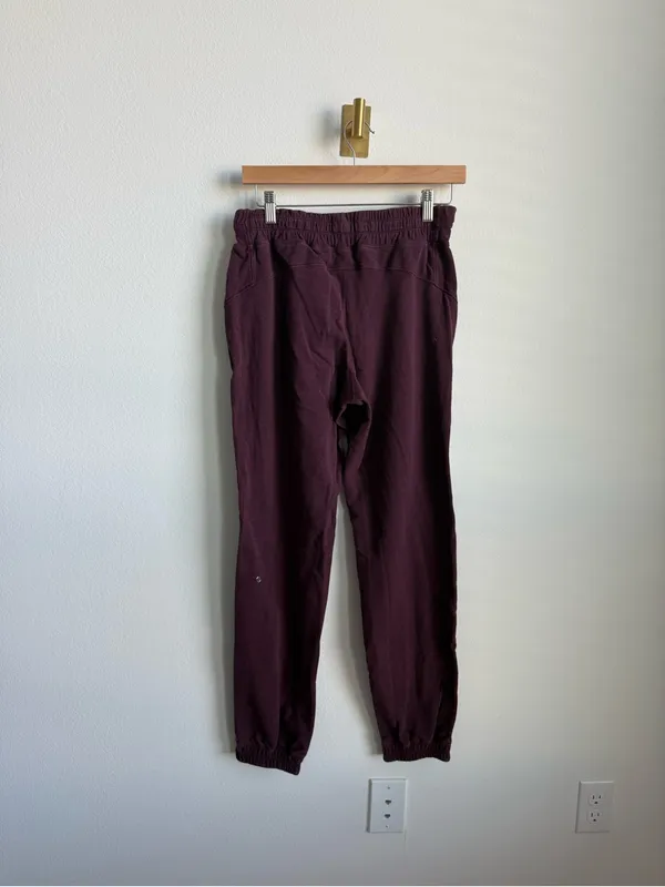 Lululemon Women's Jogger Sweatpants Plum Purple Drawstring Lounge Pants 6 - Image 3