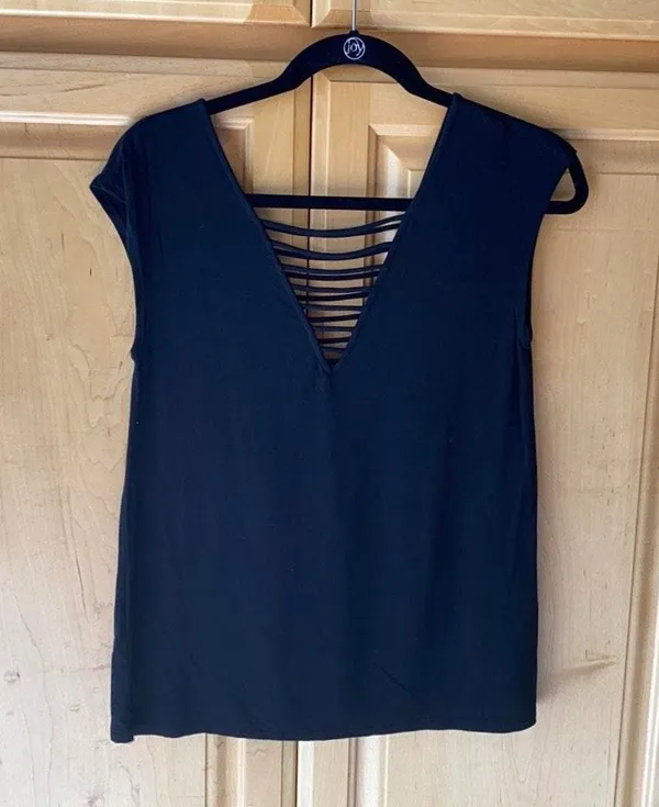 American Eagle Soft & Sexy Black Tee - Image 2