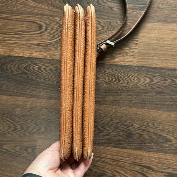 Kate Spade Leather Crossbody Purse Brown - Image 8
