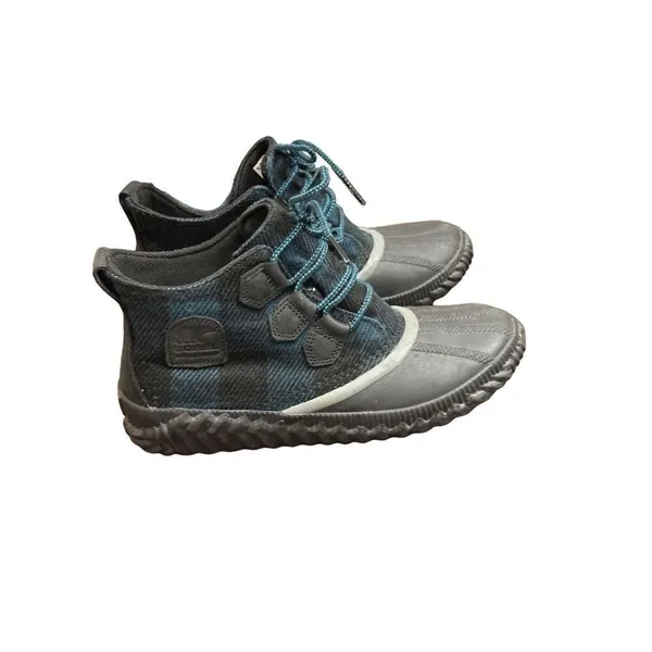 Sorel Womens Out N About Plus Lug Sole Boot Black Blue size8 - Image 3