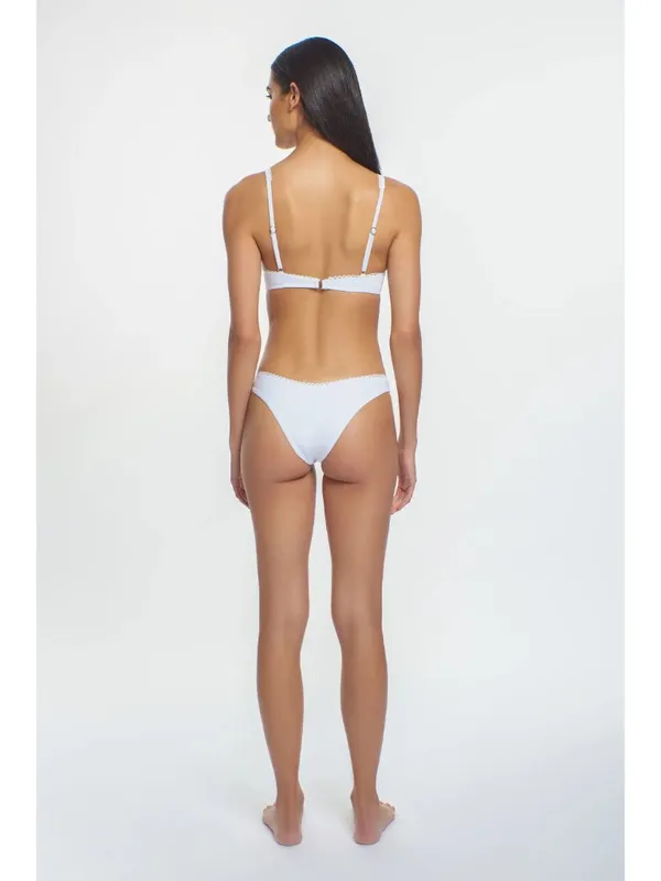 PEIXOTO Kallie Bikini Top in White Medium New Womens Swim - Image 10