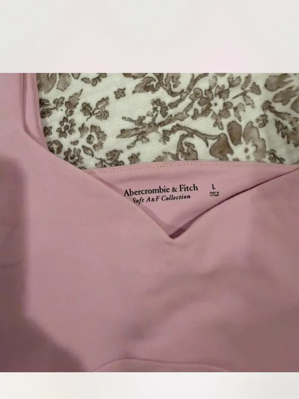 Abercrombie and Fitch Pink Tank Top Size Large - Image 3