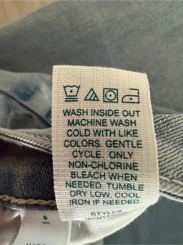 Market & Spruce Mr. Wide Leg Vintage Stretch Jeans Light Blue Size 6 NWT - Image 8