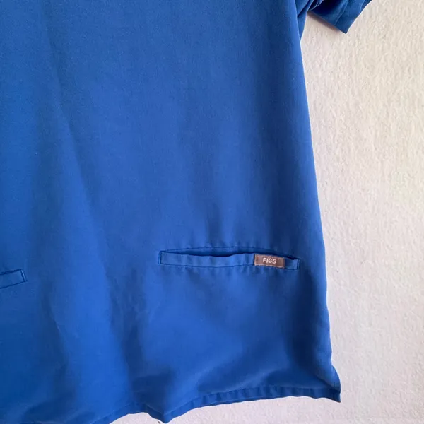 FIGS Royal Blue Catarina One-Pocket Scrub Top Women’s Size Small Style FW1100 - Image 4