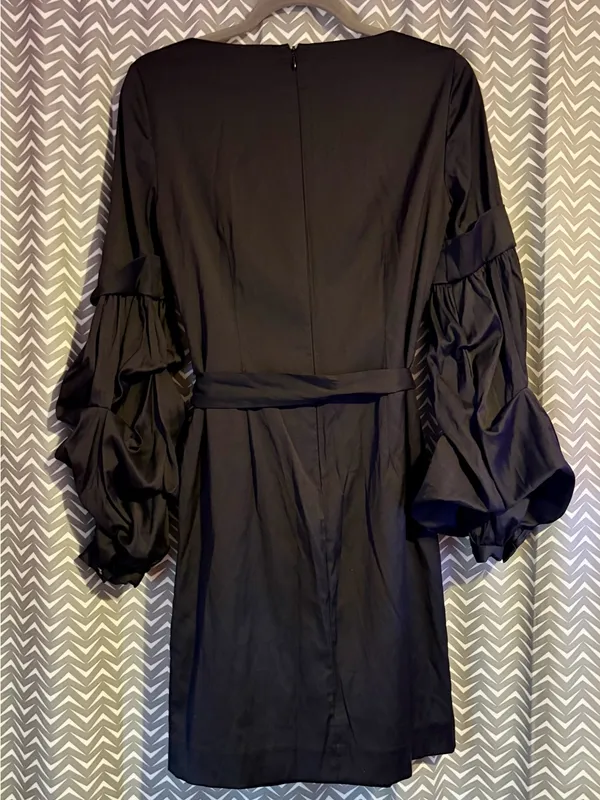 Antonio Melani | Theo Ruffle Black Dress, size 2 - Image 6