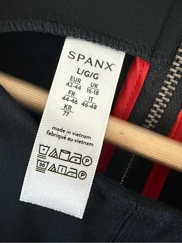 SPANX Sleeveless Fit & Flare Dress Black Size Large - Image 2