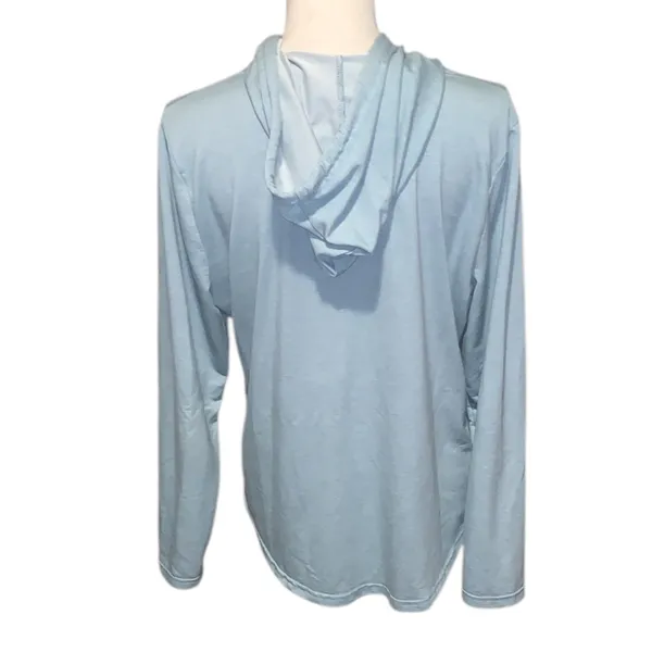 32 Degrees Cool Light Blue Full Zip-Up Hoodie Lightweight Pockets - Image 6