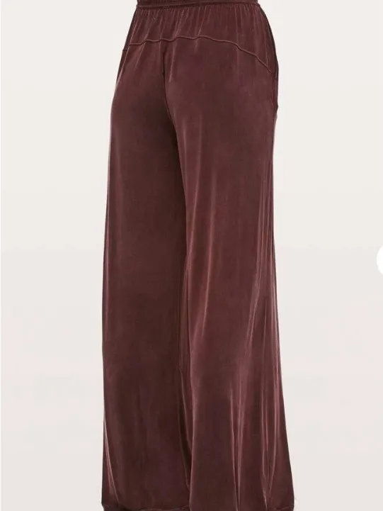 Lululemon principal dancer pant 32” midnight maroon size 10 - Image 3