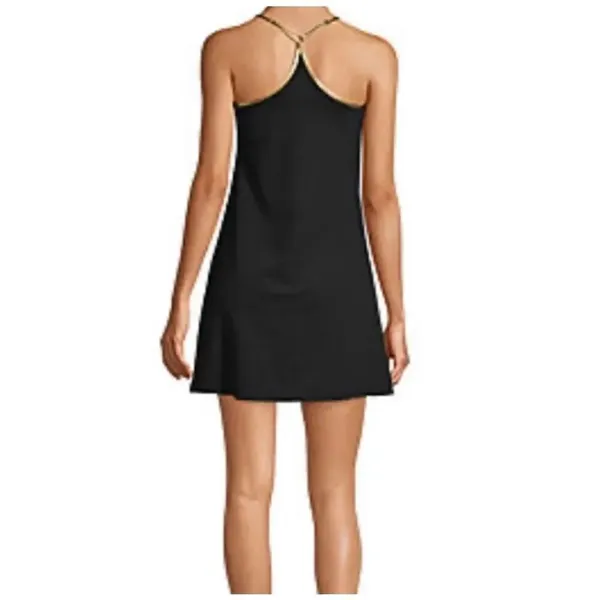 Sports Illustrated gold & black M racerback tennis dress - Image 4