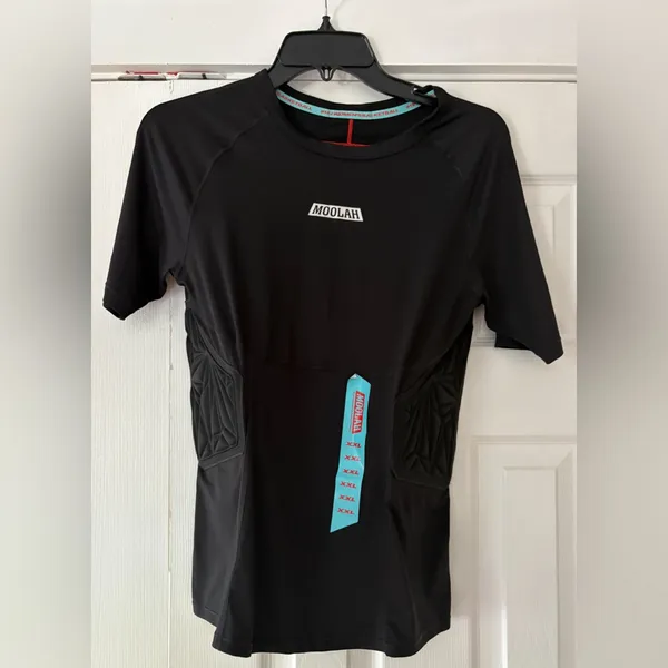Moolah Basketball Black Short Sleeve Padded Compression Tee‎ Size XXL NWOT - Image 4