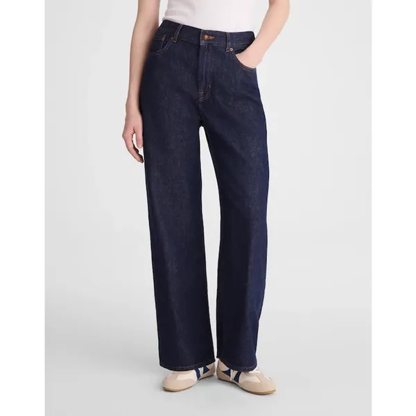 Madewell The Perfect Vintage Wide-Leg Jean in Airy Denim Rinse Wash US 27 NWT - Image 2