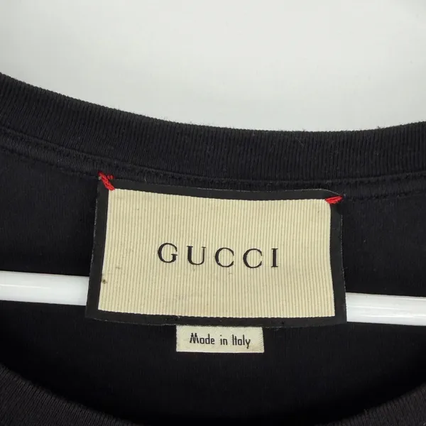 Gucci Black Guccify Maison Gucci Hypnotism Graphic T-Shirt 493117-X3N38 Mens M‎ - Image 3